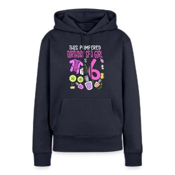 Spa-Geburtstag für Mädchen 6. Spa-Geburtstagsfeier - Frauen Premium Bio Hoodie - Navy - Vorne - Julia (174cm)