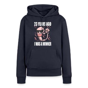 Mann Sperma Geburtstag 23 Jahre alt - Frauen Premium Bio Hoodie - Navy - Vorne - Julia (174cm)