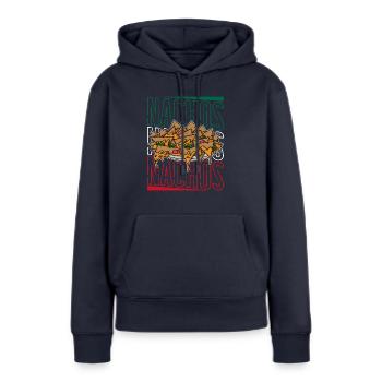 Nachos Cheese Jalapenos Mexico Mexican cuisine - Frauen Premium Bio Hoodie - Navy - Vorne - Julia (174cm)