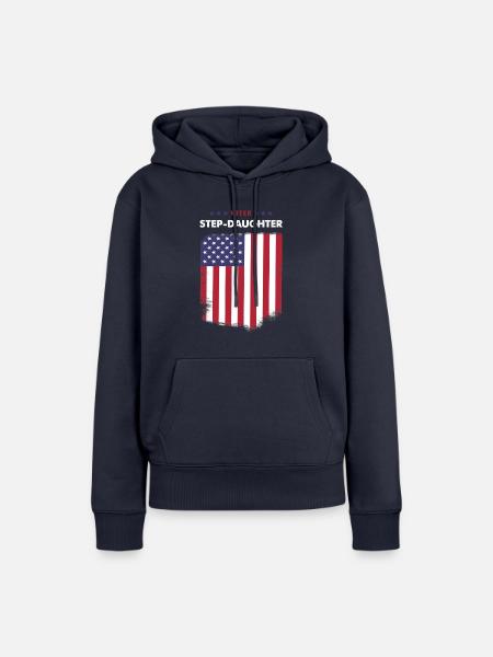 Wähler Stieftochter - Frauen Premium Bio Hoodie - Navy