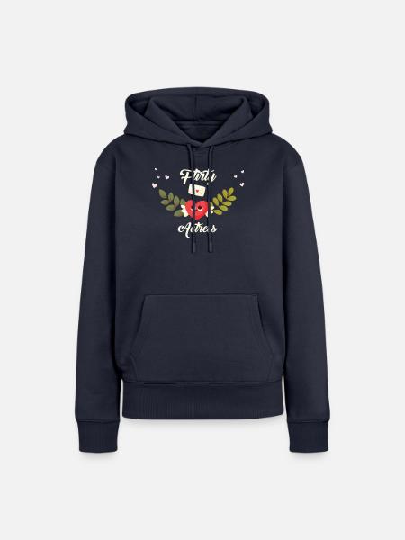Flirty Schauspielerin - Frauen Premium Bio Hoodie - Navy