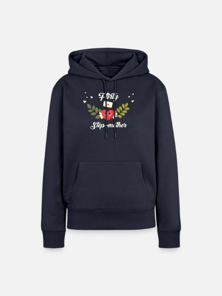 Flirty Stiefmutter - Frauen Premium Bio Hoodie - Navy
