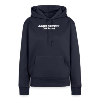 aggressively cameraman - Women’s Premium Organic Hoodie - navy - Front - Julia (174cm)
