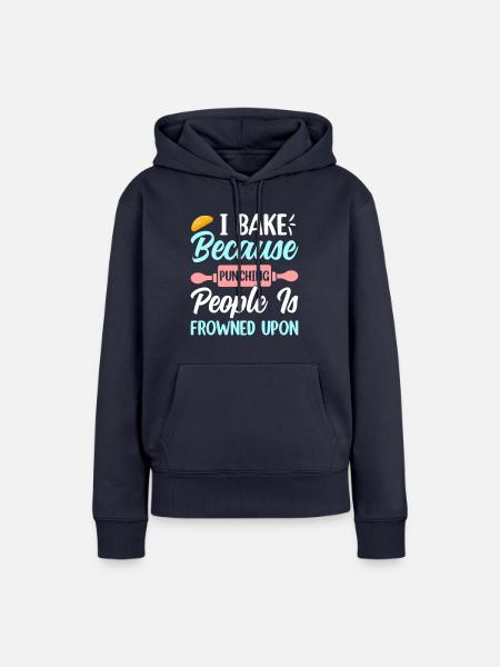 Cookie-Bäcker-Genuss Hobbybäcker - Frauen Premium Bio Hoodie - Navy