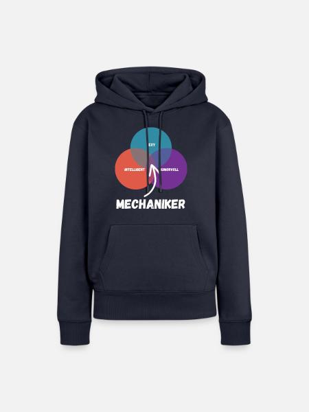 Mechaniker - Frauen Premium Bio Hoodie - Navy