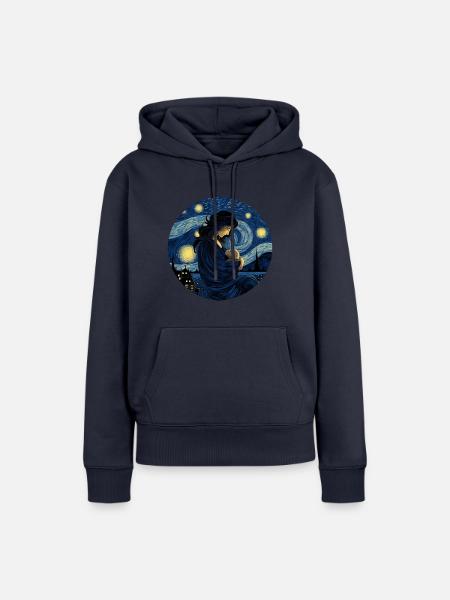 Stillen Sternenhemd Mutterschaft - Frauen Premium Bio Hoodie - Navy