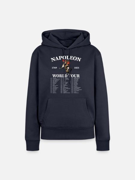 Napoleon Weltreise - Frauen Premium Bio Hoodie - Navy