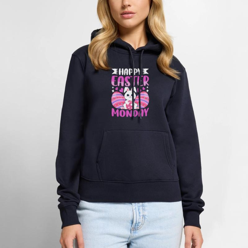 Happy Easter Monday! Easter Easter Eggs Easter Bunny Women’s Premium Organic Hoodie
