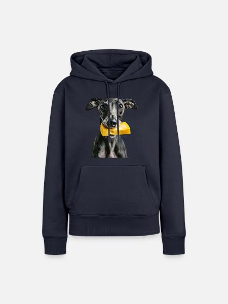 Windhund - Frauen Premium Bio Hoodie - Navy