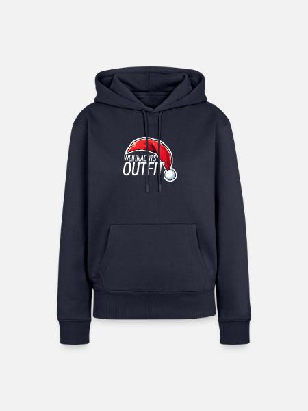 Weihnachtsoutfit Weihnachten - Frauen Premium Bio Hoodie - Navy