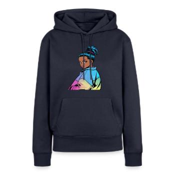Anime Woman - Women’s Premium Organic Hoodie - navy - Front - Julia (174cm)