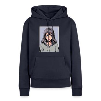 Anime Woman - Women’s Premium Organic Hoodie - navy - Front - Julia (174cm)