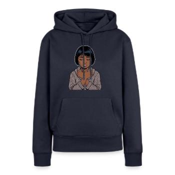 Anime Woman - Women’s Premium Organic Hoodie - navy - Front - Julia (174cm)