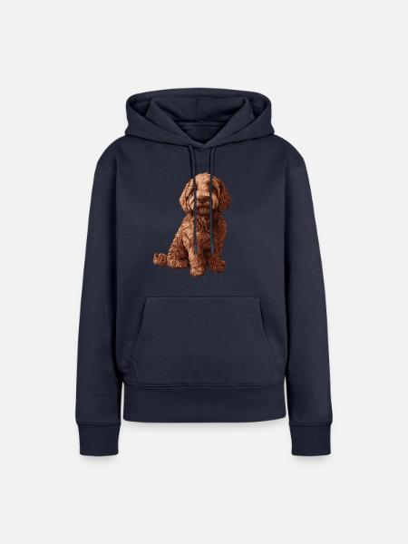 Labradoodle - Frauen Premium Bio Hoodie - Navy