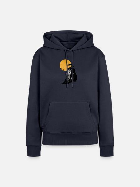 Einsamkeit an den Klippen - Frauen Premium Bio Hoodie - Navy