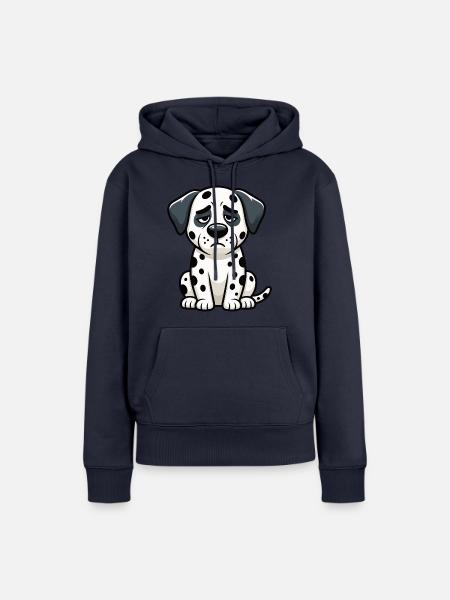 Dalmatiner Dalmatinerhalter Dalmatinerbesitzer Dal - Frauen Premium Bio Hoodie - Navy
