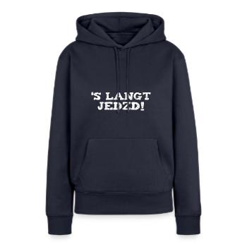 Schwäbischer Dialekt Schwäbisch Spruch Schwabe - Frauen Premium Bio Hoodie - Navy - Vorne - Julia (174cm)