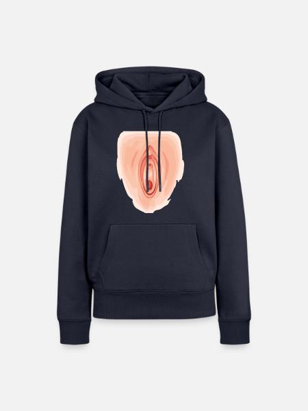 Vagina - Frauen Premium Bio Hoodie - Navy