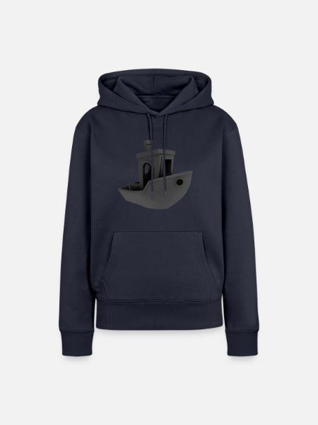 Benchy 3D - Frauen Premium Bio Hoodie - Navy