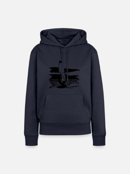 Windsurfer - Frauen Premium Bio Hoodie - Navy