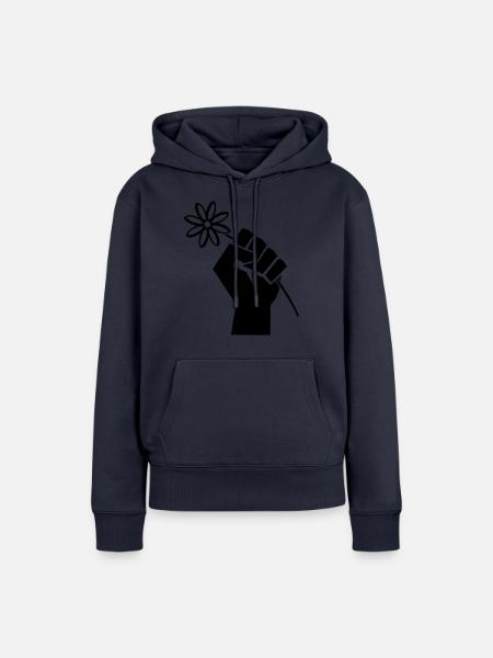 Freedom Fist - Frauen Premium Bio Hoodie - Navy