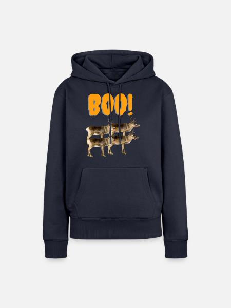 BOO! - Frauen Premium Bio Hoodie - Navy
