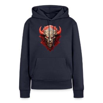 Dämonen: Mystische Wesen aus dem Jenseits? - Frauen Premium Bio Hoodie - Navy - Vorne - Julia (174cm)