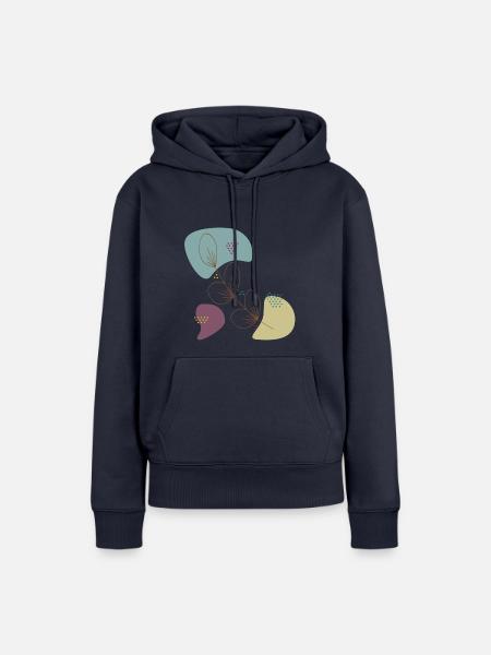 Blätter - Frauen Premium Bio Hoodie - Navy