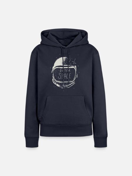 Outer Space - Frauen Premium Bio Hoodie - Navy