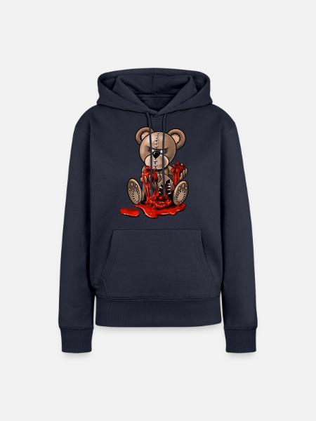 Bär Voodoo - Frauen Premium Bio Hoodie - Navy