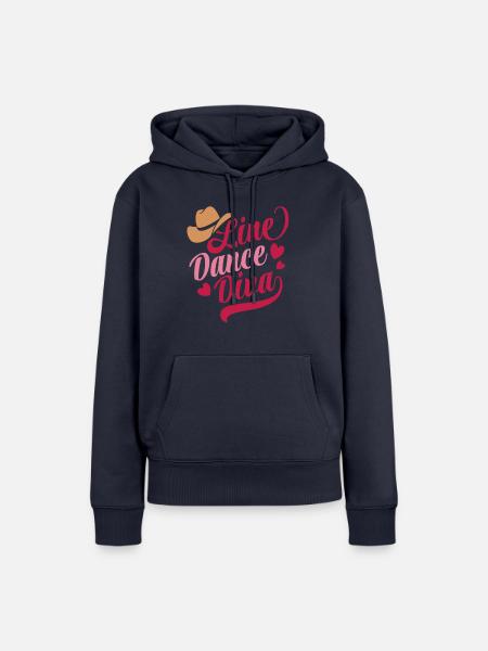 Linedance Diva Country Fan - Sticker - Frauen Premium Bio Hoodie - Navy