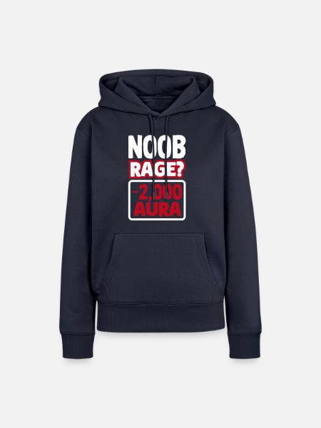 Noob Rage? -2000 aura - Frauen Premium Bio Hoodie - Navy