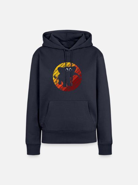 Elefanten Elefant für Kinder - Frauen Premium Bio Hoodie - Navy