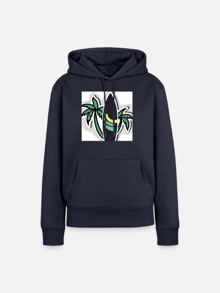Abenteuer auf See - Frauen Premium Bio Hoodie - Navy