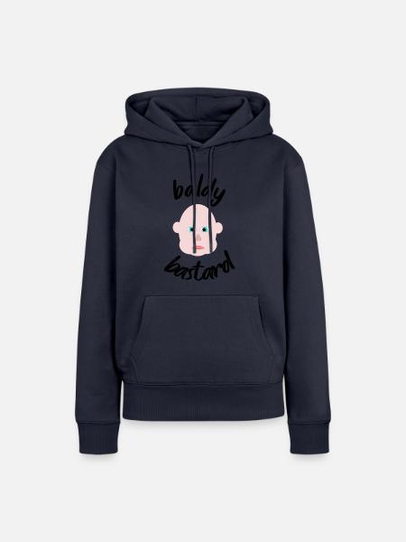baldy Bastard - Frauen Premium Bio Hoodie - Navy