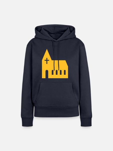 Kirche - Frauen Premium Bio Hoodie - Navy