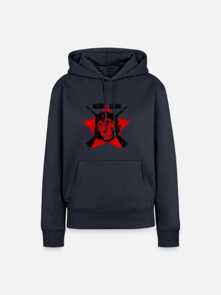 Rebellenlöwe - Frauen Premium Bio Hoodie - Navy