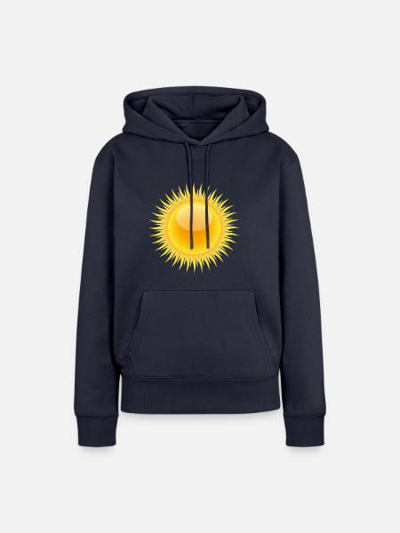 Sonne - Frauen Premium Bio Hoodie - Navy