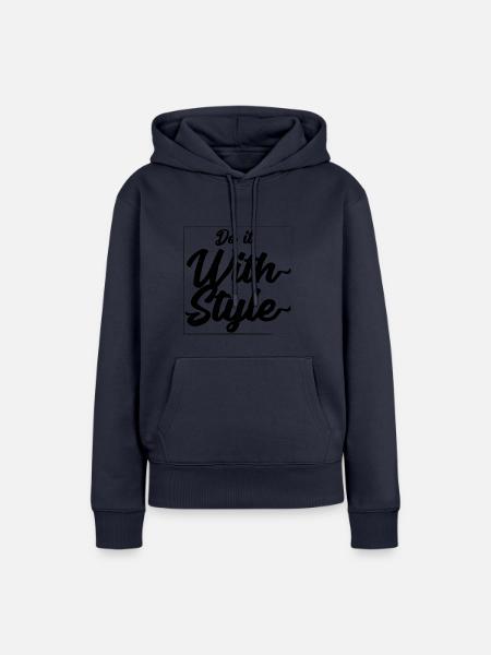 Tun Sie es mit Stil - Frauen Premium Bio Hoodie - Navy