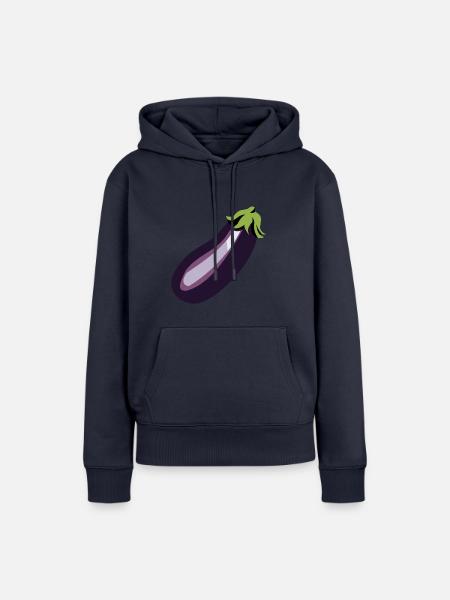 Aubergine - Frauen Premium Bio Hoodie - Navy