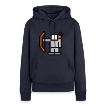 archery arrow bow crossbow target sports9 - Frauen Premium Bio Hoodie - Navy - Vorne - Julia (174cm)