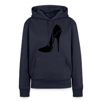 Sexy Stiletto / High Heel - two - Frauen Premium Bio Hoodie - Navy - Vorne - Julia (174cm)