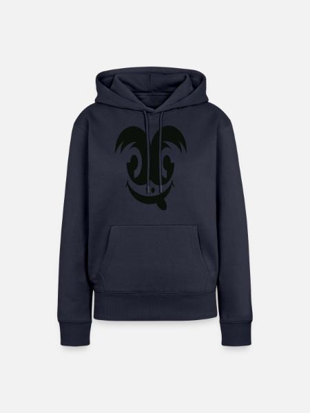 Crazy Smily - Frauen Premium Bio Hoodie - Navy