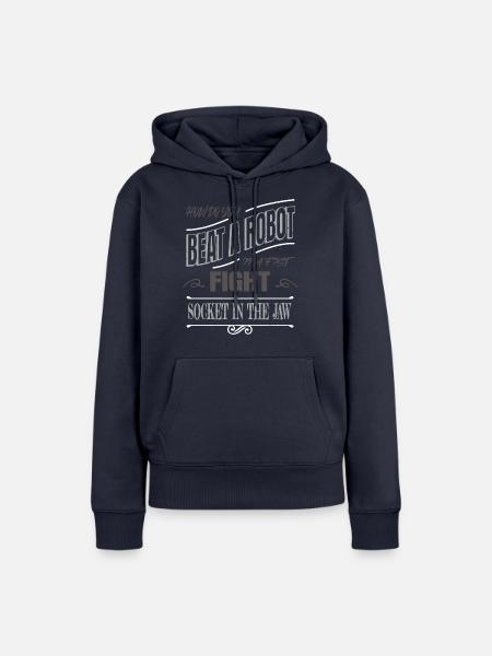robotics engineering artificial intelligence - Frauen Premium Bio Hoodie - Navy