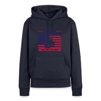 Football Game Football Player American Football - Women’s Premium Organic Hoodie - navy - Front - Julia (174cm)