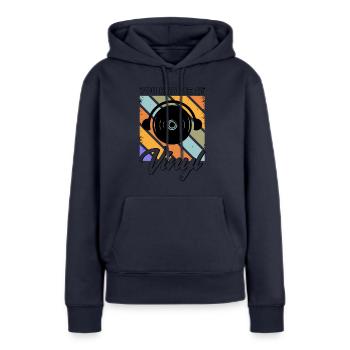 Record LP Collector Record Collector - Women’s Premium Organic Hoodie - navy - Front - Julia (174cm)