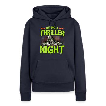 Horror Halloween Thriller Night Mummy Creepy - Women’s Premium Organic Hoodie - navy - Front - Julia (174cm)