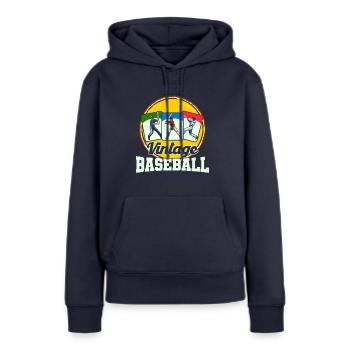Collector of Baseball Card Collector Gift - Women’s Premium Organic Hoodie - navy - Front - Julia (174cm)