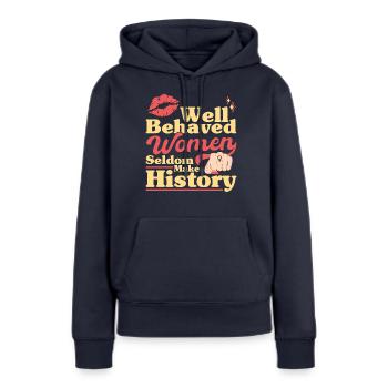 Women's Rights Feminist Empowerment - Women’s Premium Organic Hoodie - navy - Front - Julia (174cm)