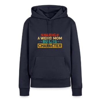 Irony Sarcastic Black Humor Gift - Women’s Premium Organic Hoodie - navy - Front - Julia (174cm)